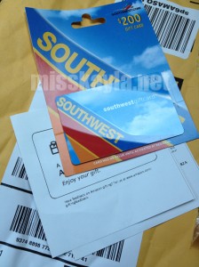 I love Southwest Airlines gift cards!